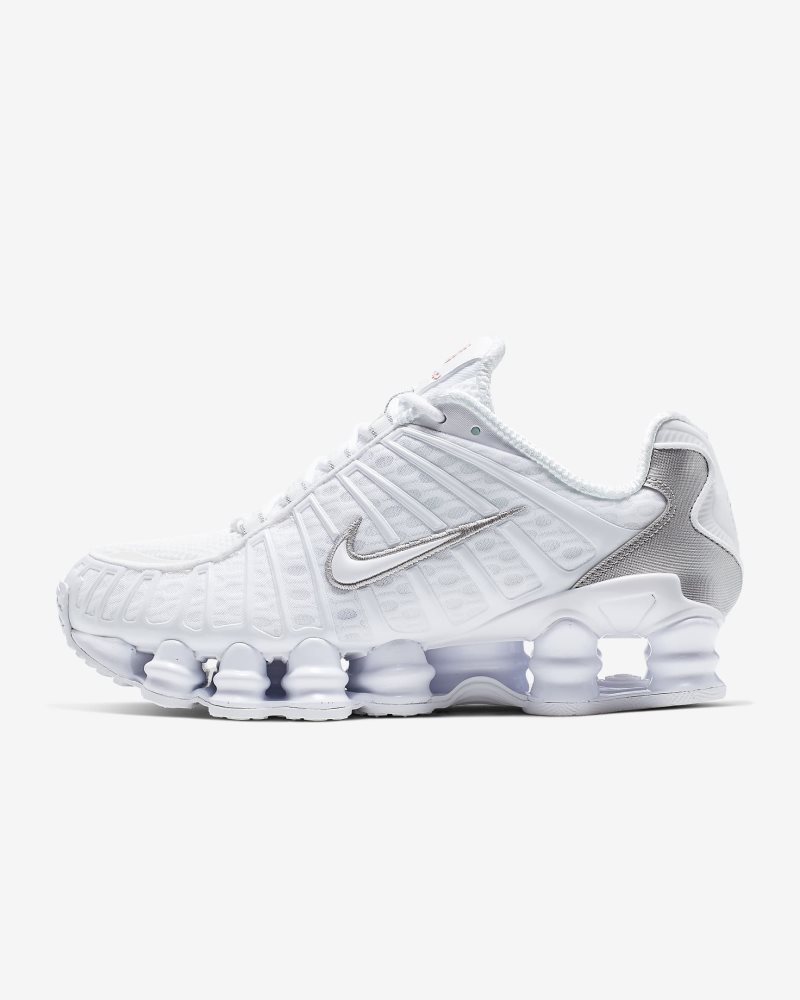 Nike Shox TL White/Metallic Silver/Max Orange/White