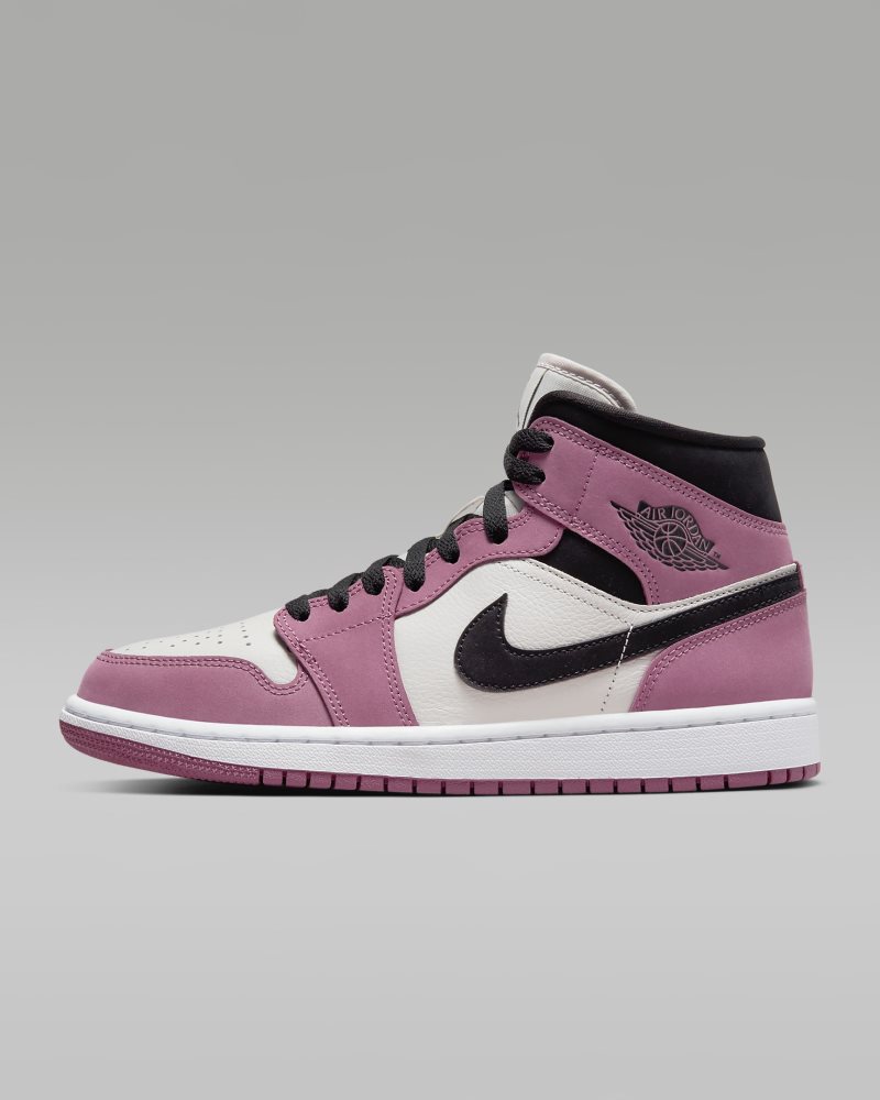 Air Jordan 1 Mid SE Light Mulberry/Light Bone/White/Black