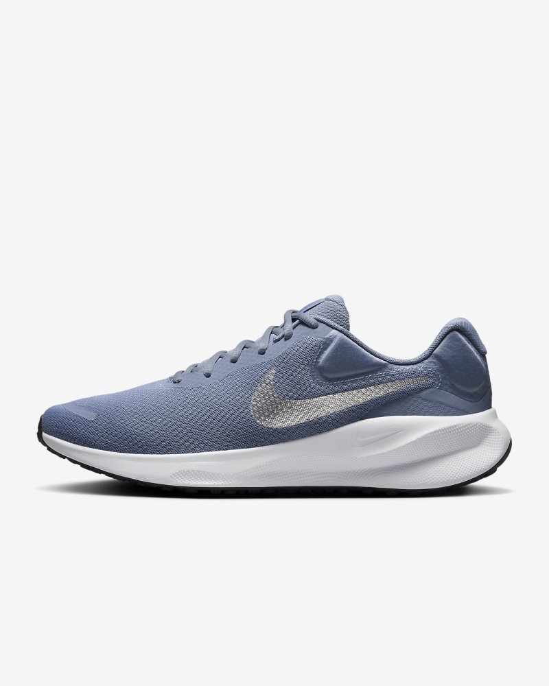 Nike Revolution 7 Ashen Slate/White/Hyper Royal/Metallic Silver