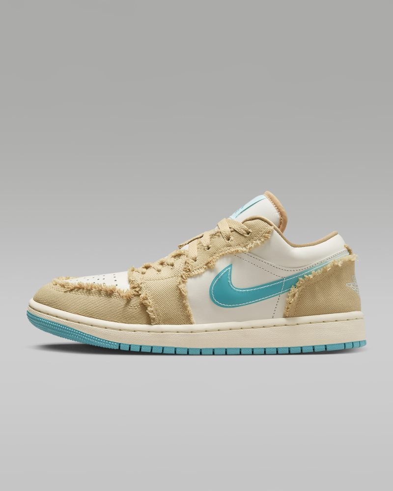 Air Jordan 1 Low SE "Wave" Sesame/Glacier Blue/Sail/Dusty Cactus