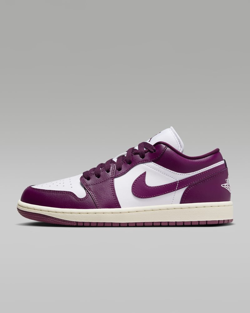 Air Jordan 1 Low White/Sail/Bordeaux