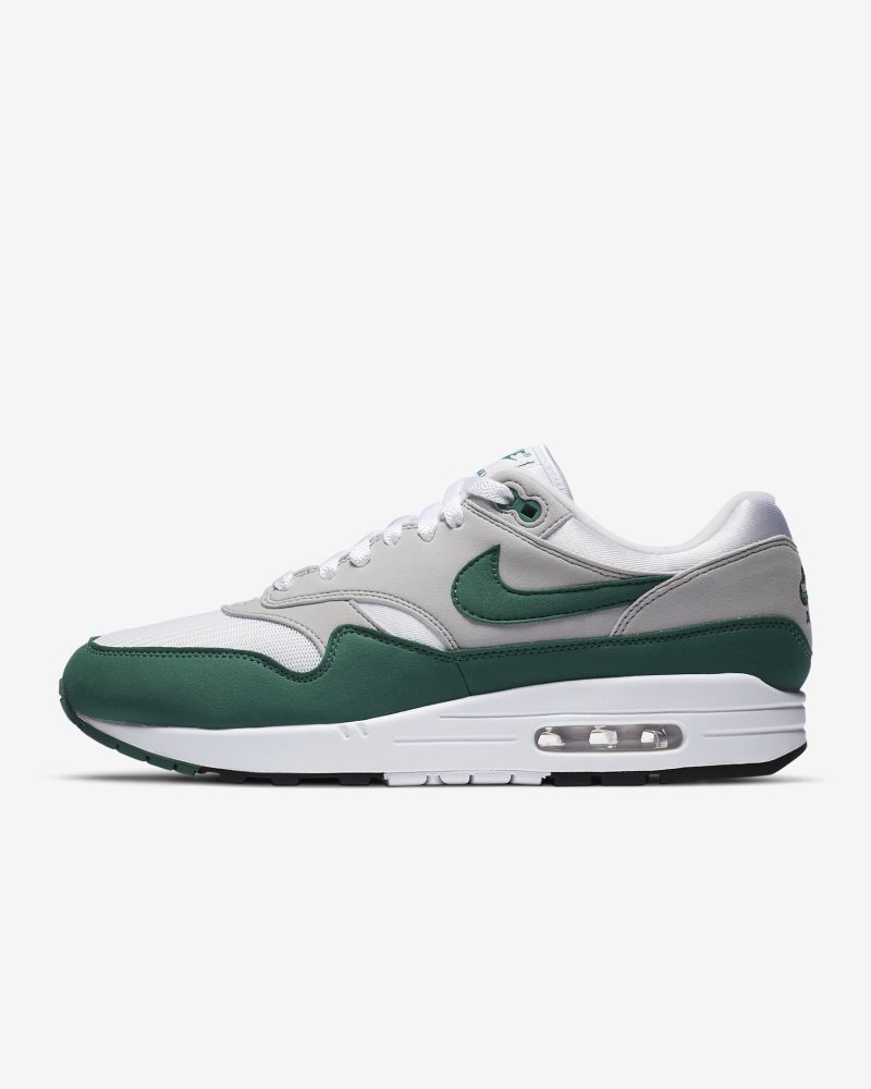 Nike Air Max 1 White/Neutral Grey/Black/Evergreen Aura