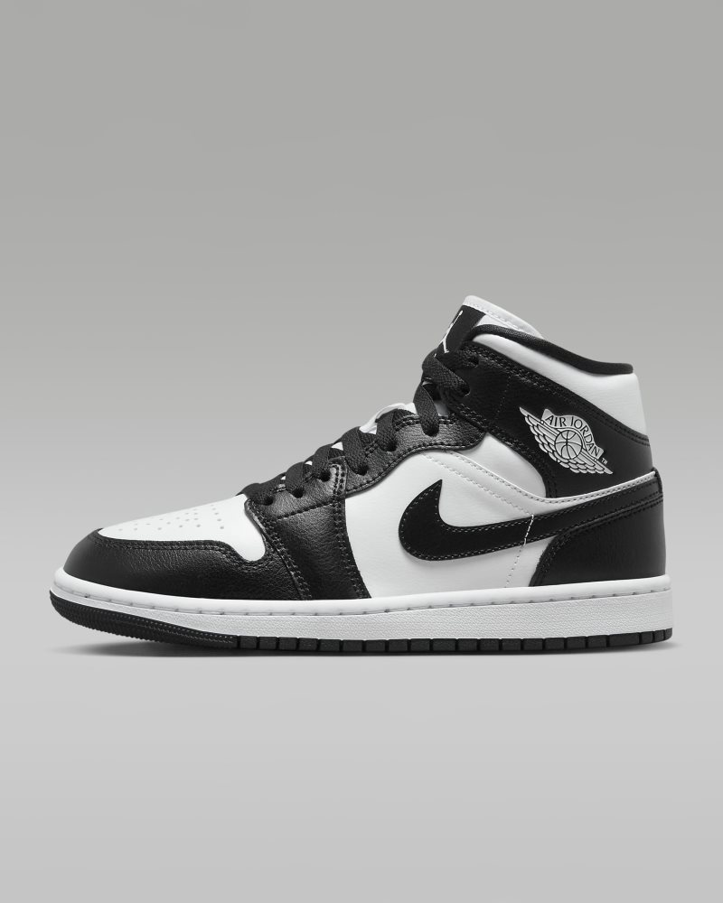 Air Jordan 1 Mid White/White/Black