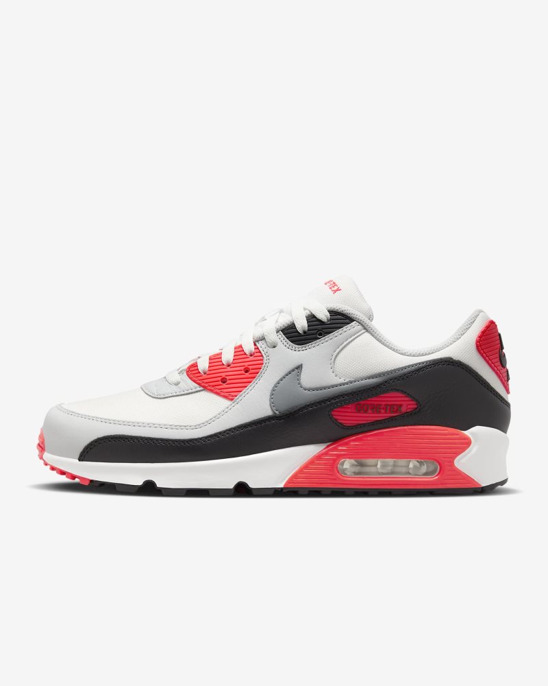 Nike Air Max 90 GORE-TEX Summit White/Bright Crimson/Black/Cool Grey