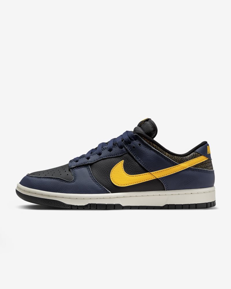 Nike Dunk Low Retro Black/Midnight Navy/Sail/Tour Yellow