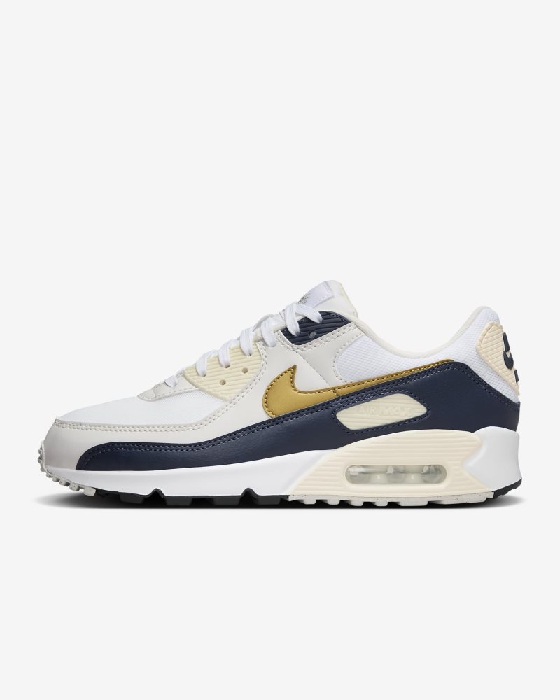 Nike Air Max 90 Next Nature White/Obsidian/Coconut Milk/Metallic Gold