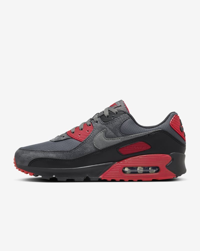 Nike Air Max 90 Black/Iron Grey/Fire Red/Smoke Grey