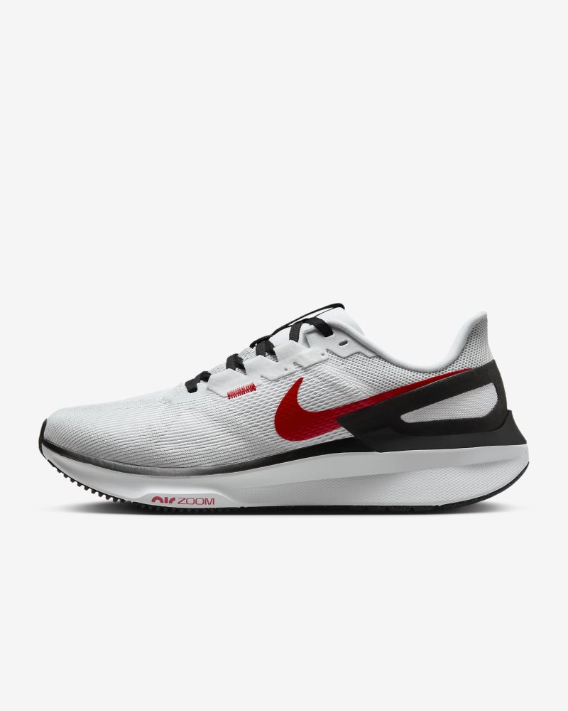 Nike Structure 25 White/Black/Light Smoke Grey/Fire Red