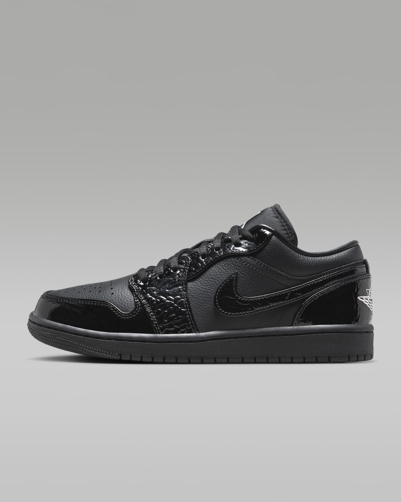 Air Jordan 1 Low SE Black/White/Metallic Silver/Black