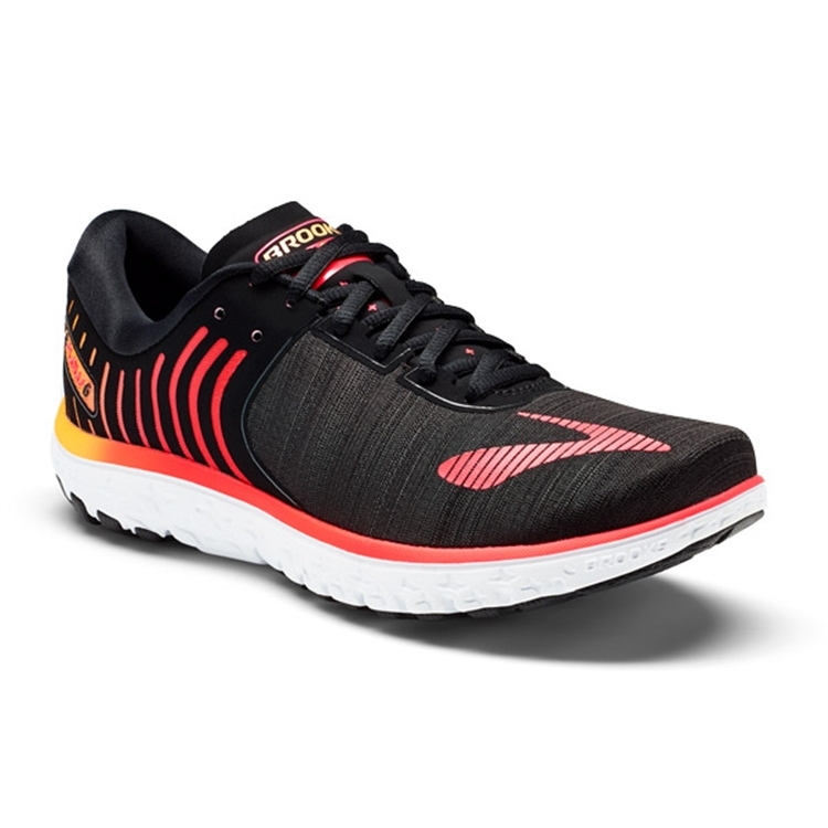 brooks Women's PureFlow 6 Black / Diva Pink / Orange