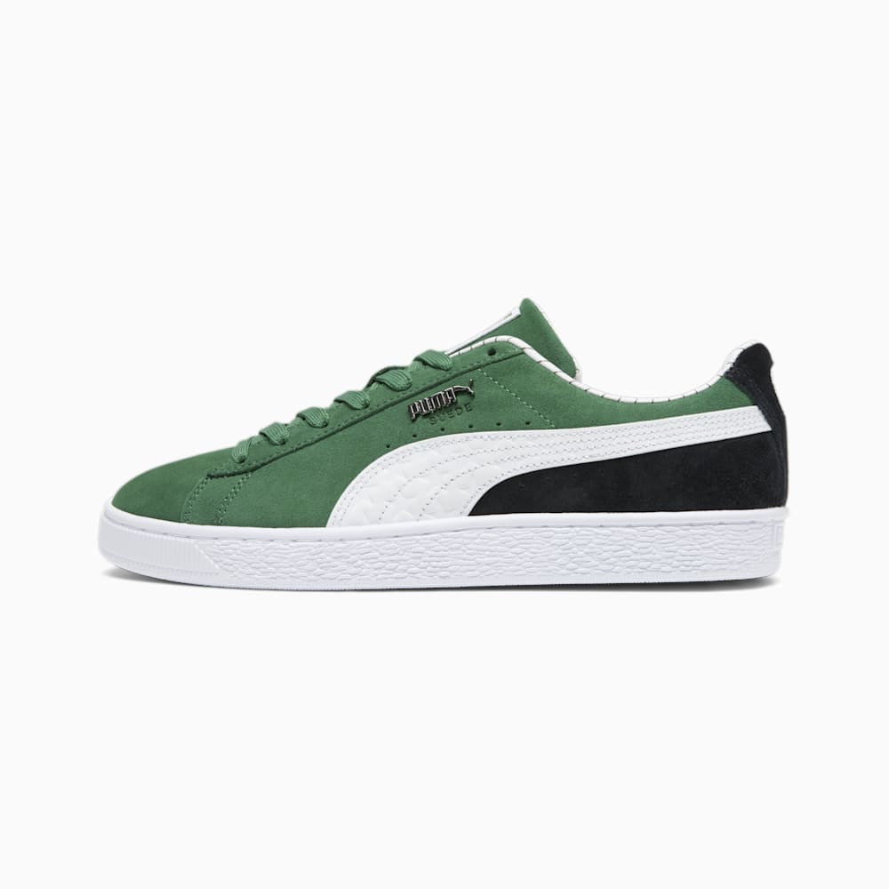 Puma Suede Pinstripe Sports Club Sneakers - Vine-White-Black