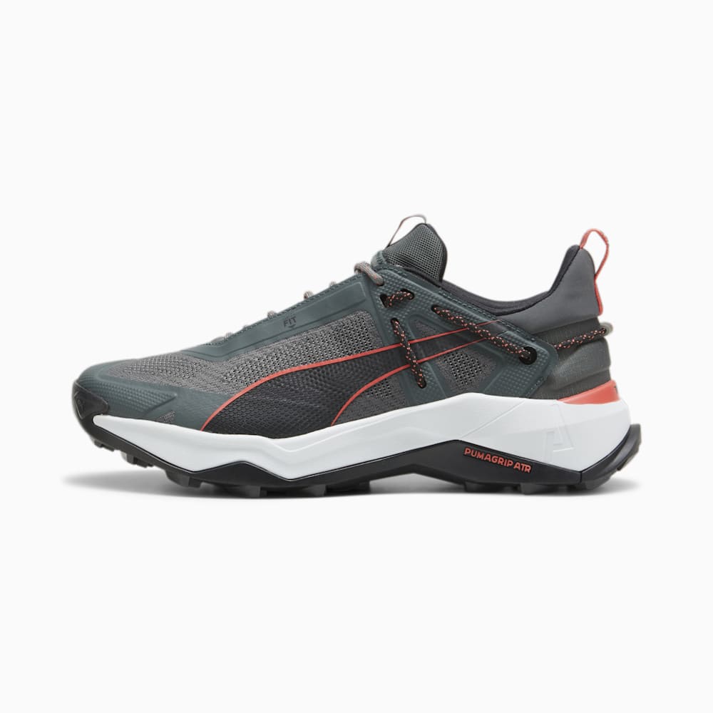 Puma SEASONS Explore NITRO? Hiking Shoes - Mineral Gray-Black-Active Red