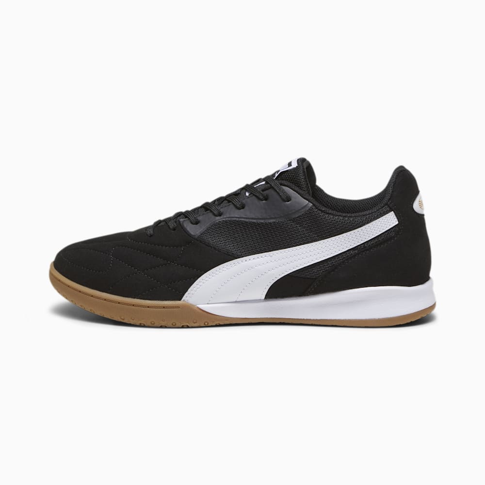 Puma KING TOP IT Soccer Sneakers - Black-White-Gold