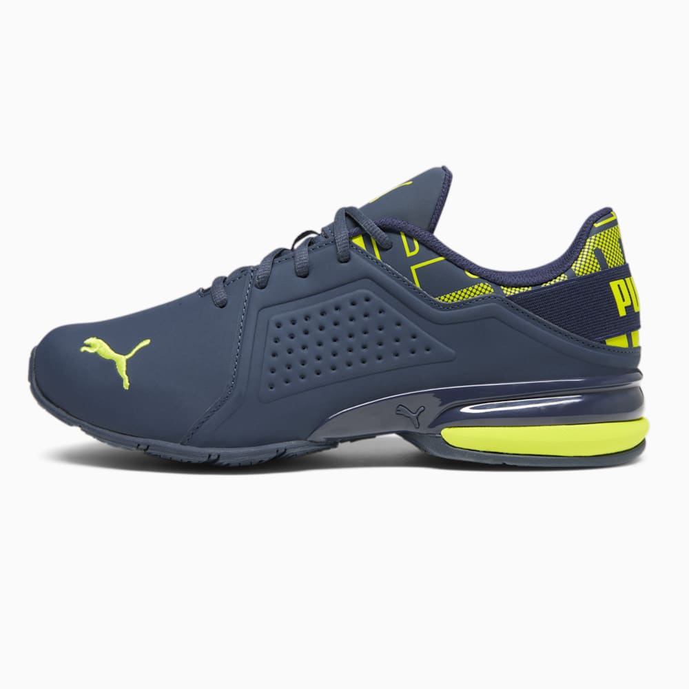 Puma Viz Runner Repeat Running Sneakers - Club Navy-Lime Sheen