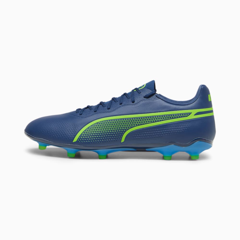 Puma KING PRO FG/AG Soccer Cleats - Persian Blue-Pro Green-Ultra Blue