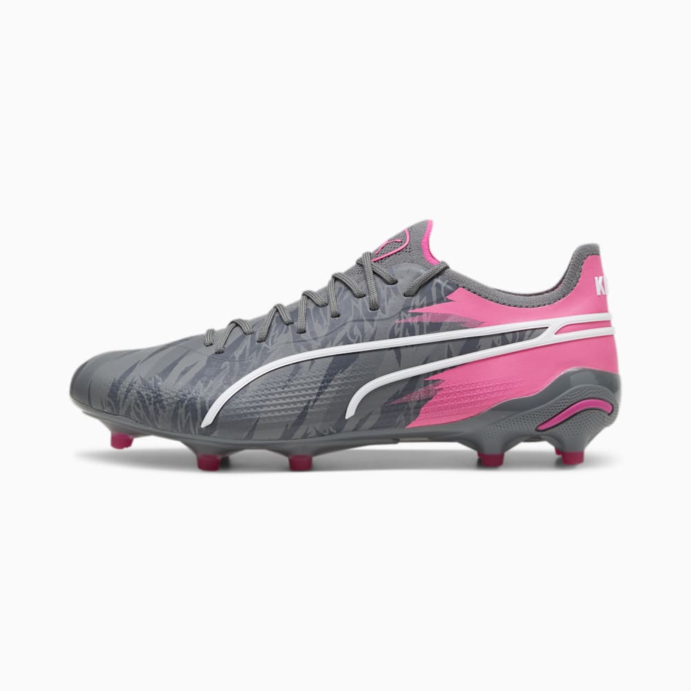 Puma KING ULTIMATE RUSH FG/AG Soccer Cleats - Cool Dark Gray-Strong Gray-Ravish