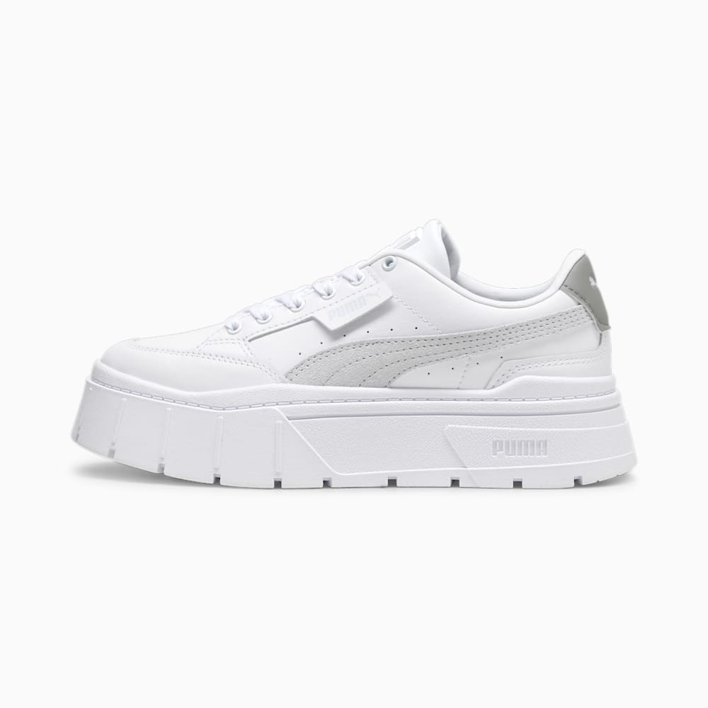 Puma Mayze Stack Sneakers - White-Stormy Slate