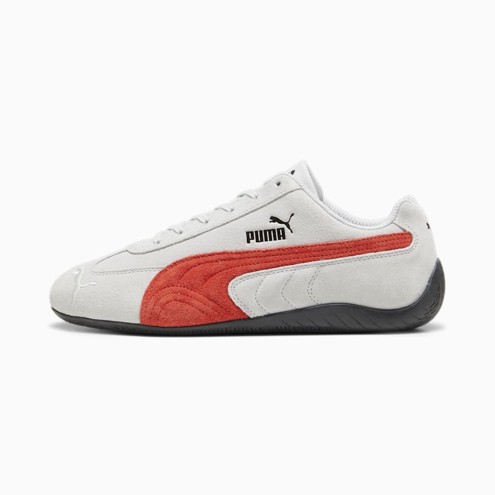 Puma Speedcat Shield SD Driving Shoes - Ash Gray-For All Time Red-Black