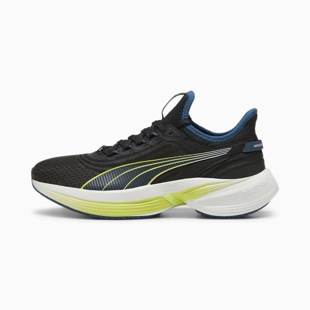 Puma Conduct Pro Running Shoe - Black-Ocean Tropic-Feather Gray