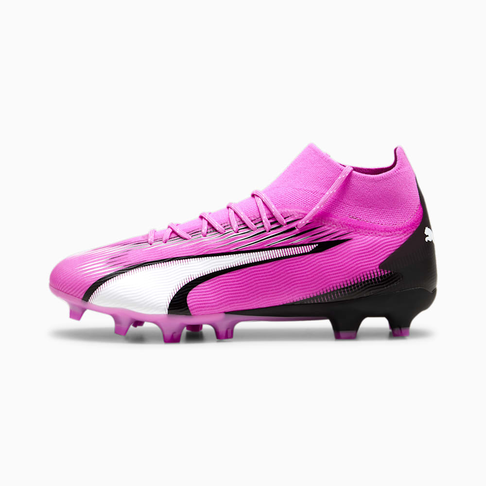 Puma ULTRA PRO FG/AG Soccer Cleats - Poison Pink-White-Black