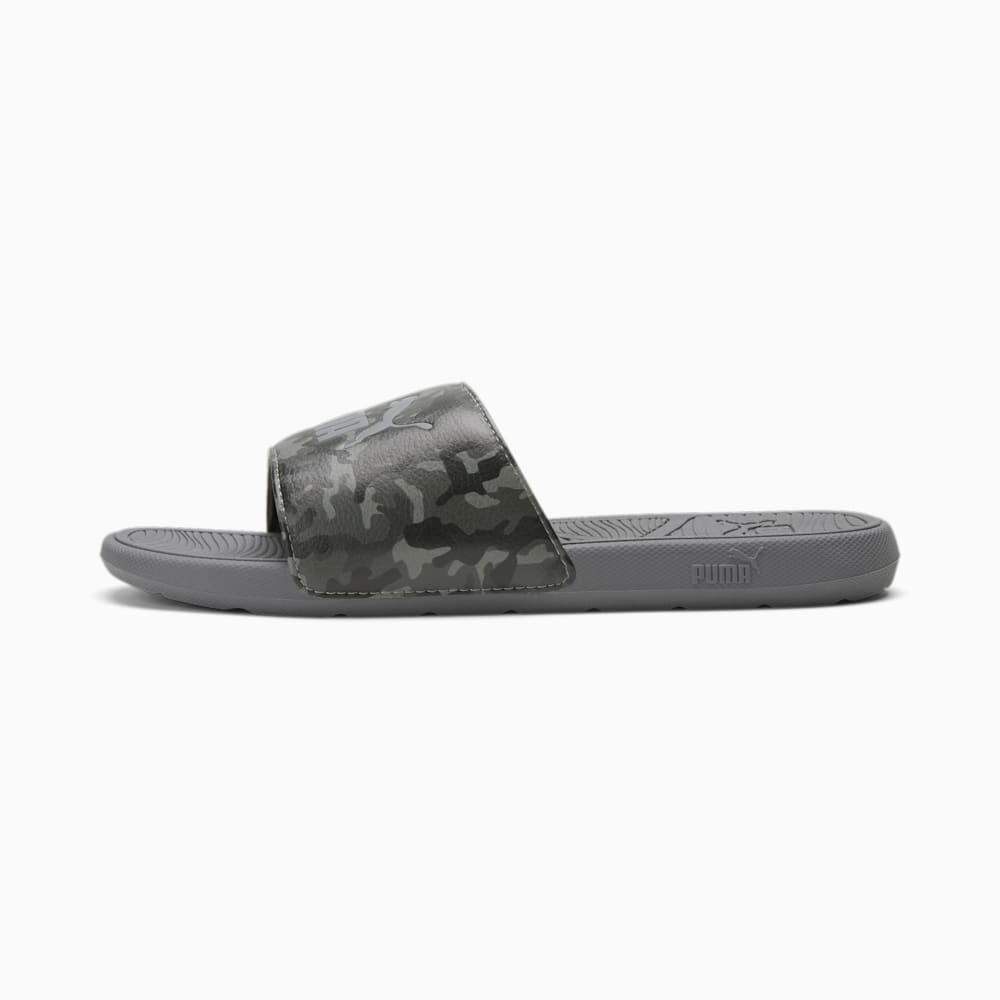 Puma Cool Cat 2.0 Camo Slides - Black-Asphalt-Flat Medium Gray-QUIET SHADE