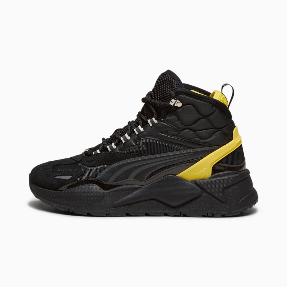 Puma Scuderia Ferrari RS-X Mid Sneakers - Black-Speed Yellow