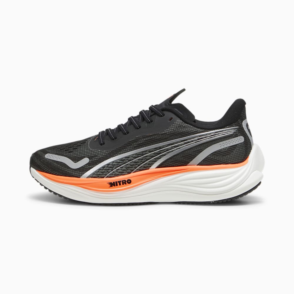 Puma Velocity NITRO? 3 Running Shoes - Black-Silver-Neon Citrus