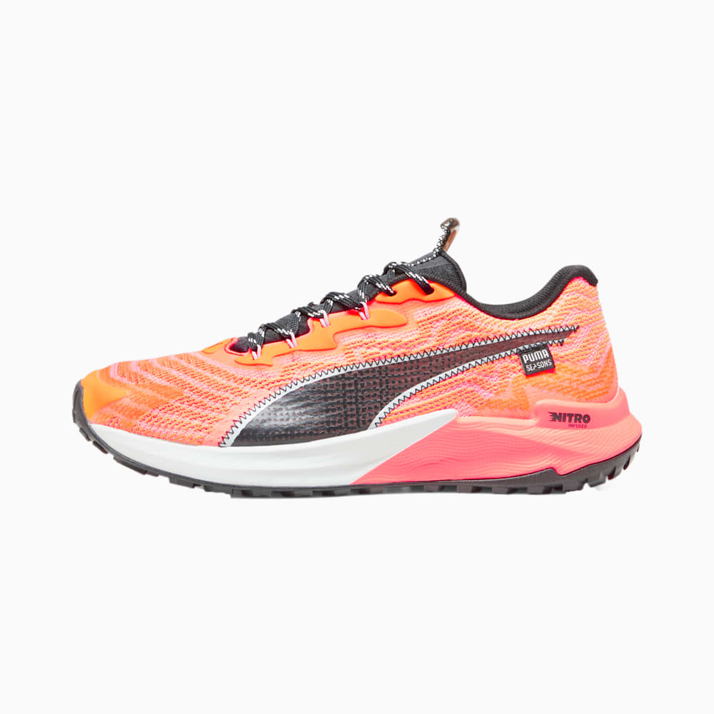 Puma SEASONS Fast-Trac NITRO? 2 Running Shoes - Neon Sun-Clementine-Black