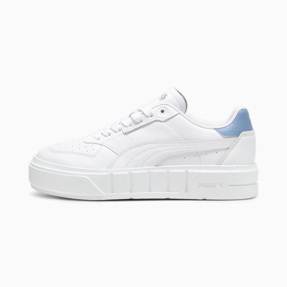 Puma Cali Court Leather Sneakers - White-Zen Blue