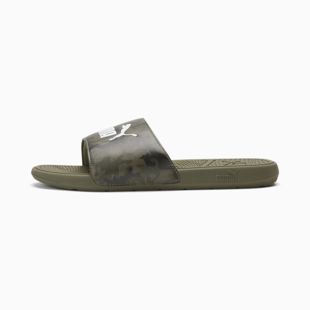 Puma Cool Cat 2.0 Camo Slides - Dark Olive-Black-Deep Lichen Green-White