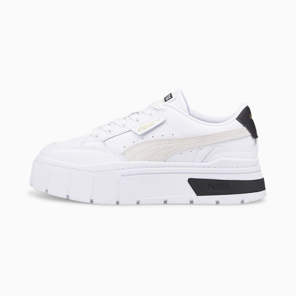 Puma Mayze Stack Sneakers - White-Vaporous Gray