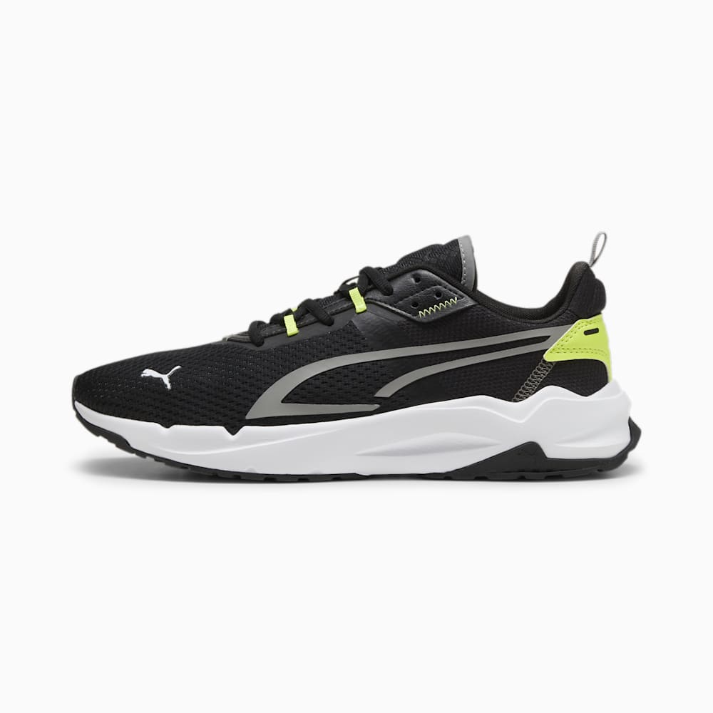 Puma Stride Sneakers - Black-Stormy Slate-Electric Lime