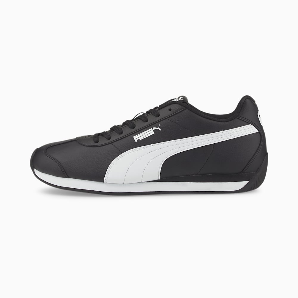 Puma Turin III Trainers - Black-White