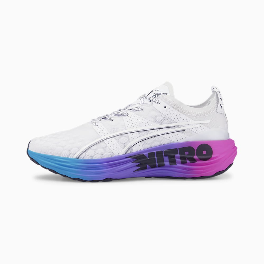 Puma ForeverRun NITRO? SUNSET Running Shoes - White-Luminous Blue-Electric Orchid