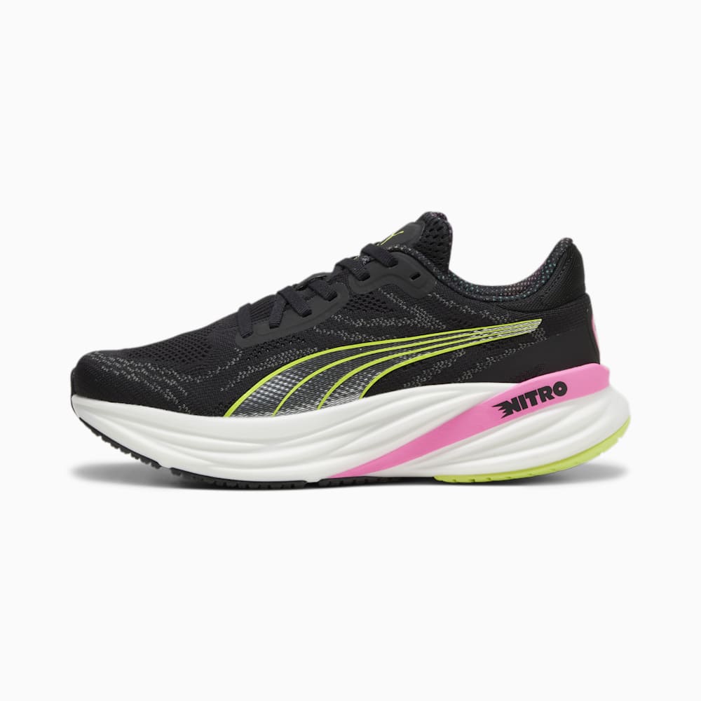 Puma Magnify NITRO? 2 Running Shoes - Black-Lime Pow-Poison Pink