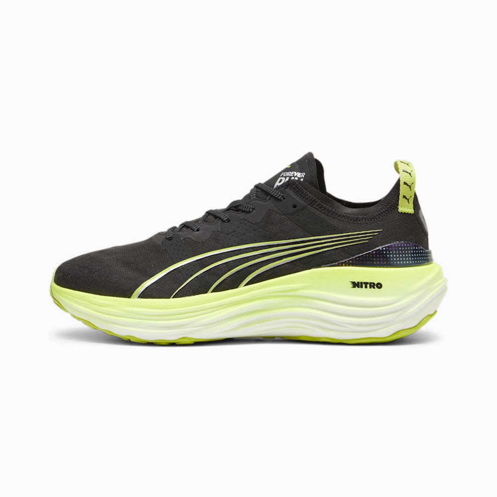 Puma ForeverRun NITRO? Running Shoes - Black-Lime Pow-Mineral Gray