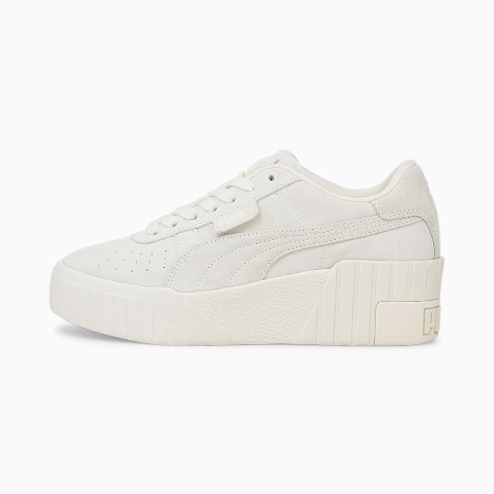 Puma Cali Wedge Tonal Sneakers - Pristine-Marshmallow