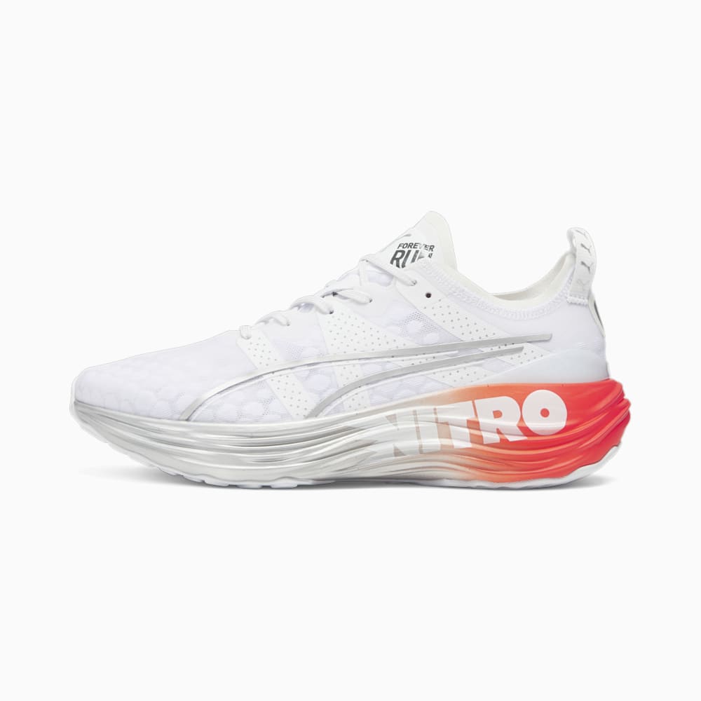 Puma ForeverRun NITRO? Running Shoes - White-Silver-Cherry Tomato