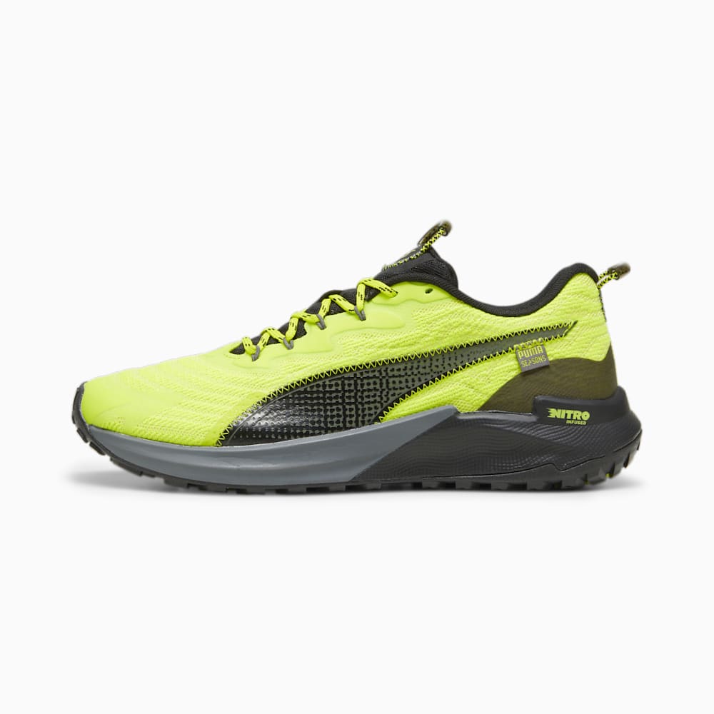 Puma SEASONS Fast-Trac NITRO? 2 Running Shoes - Lime Pow-Electric Lime-Cool Dark Gray