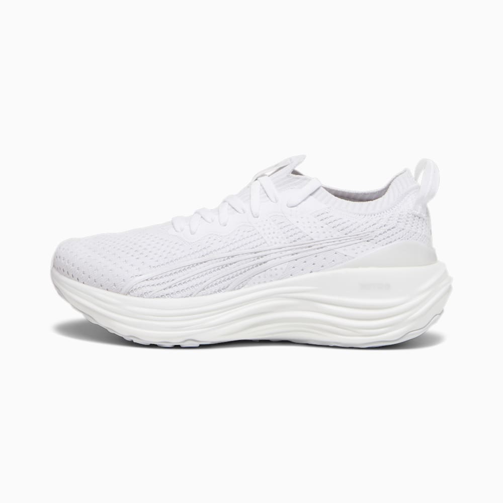 Puma ForeverRun NITRO? Knit Running Shoes - White-Feather Gray