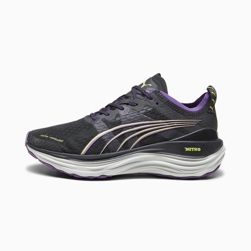 Puma ForeverRun NITRO? WTR Running Shoes - Black-Purple Pop-Yellow Burst