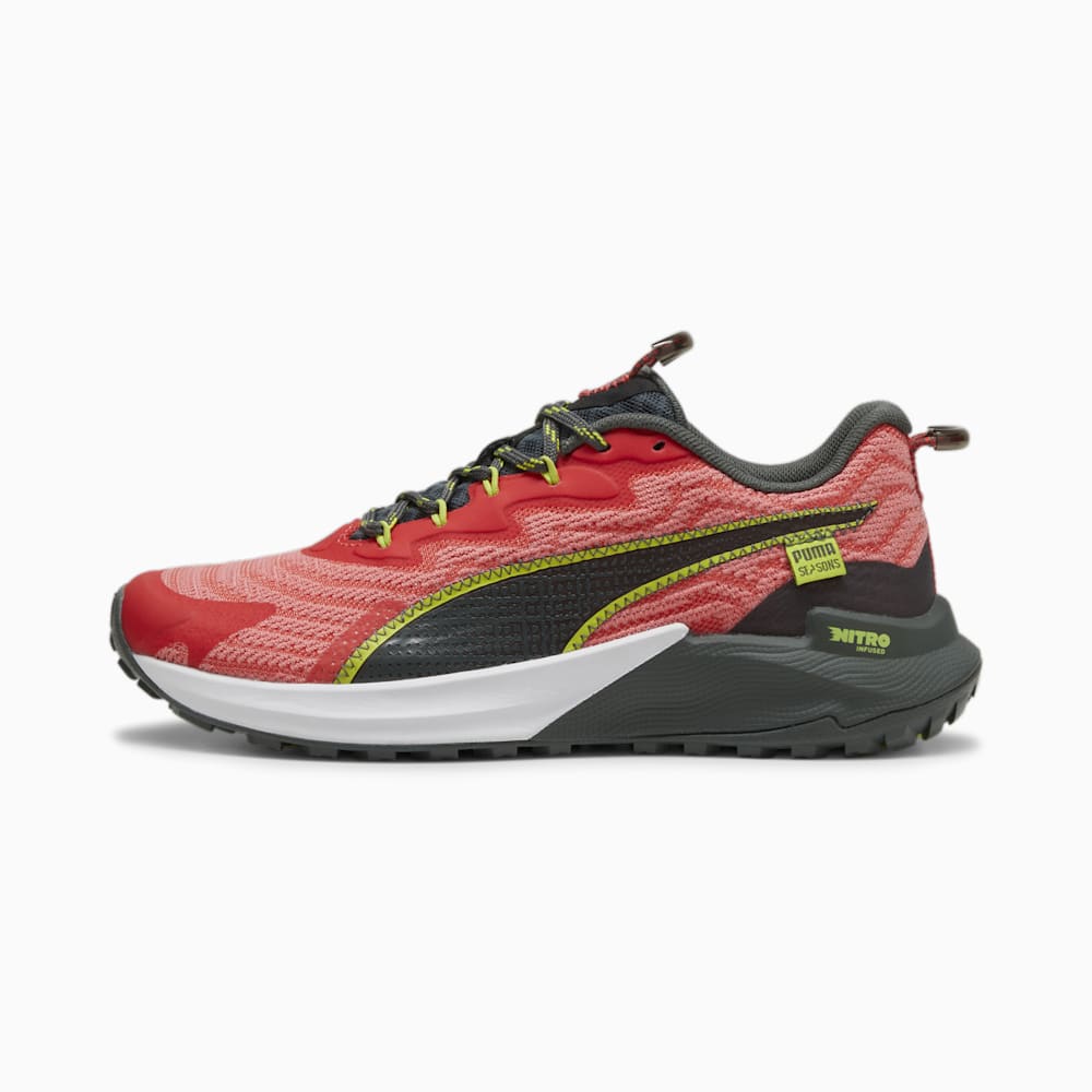 Puma SEASONS Fast-Trac NITRO? 2 Running Shoes - Active Red-Passionfruit-Mineral Gray