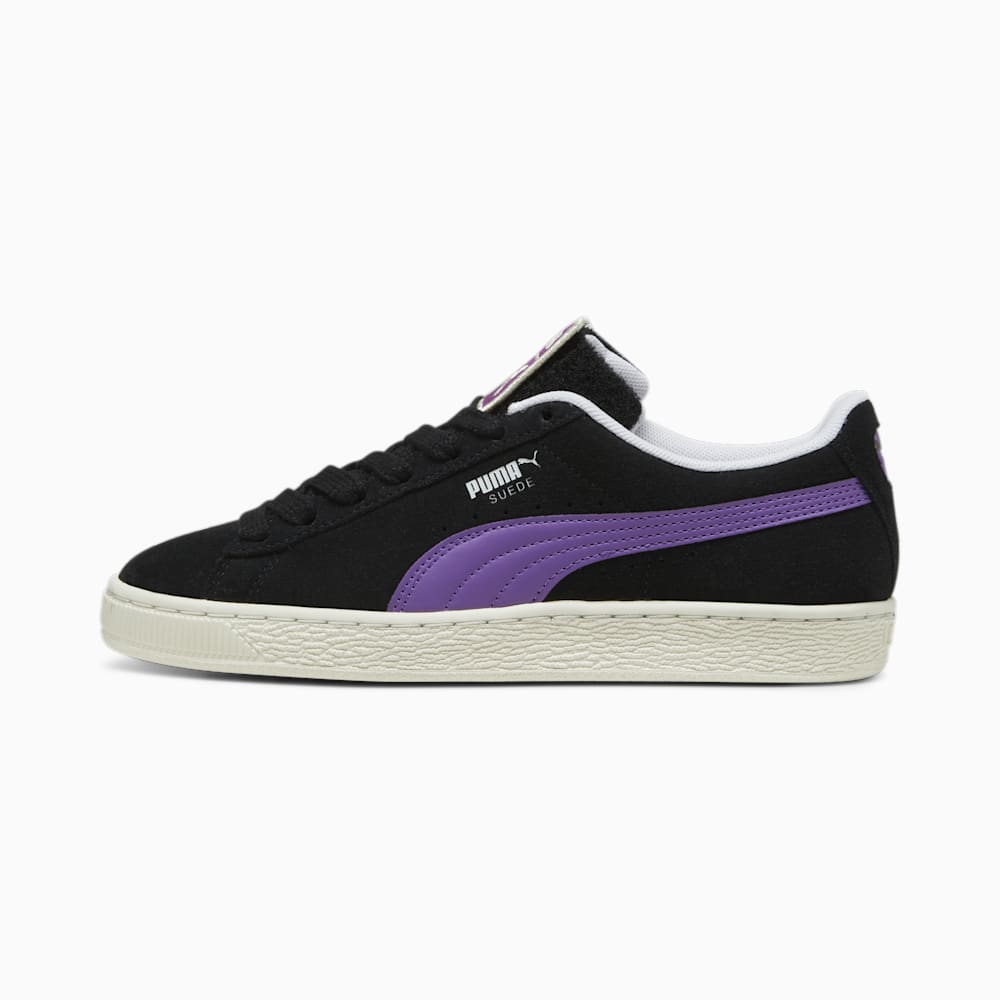 Puma For the Fanbase Suede Patch Sneakers - Black-Ultraviolet