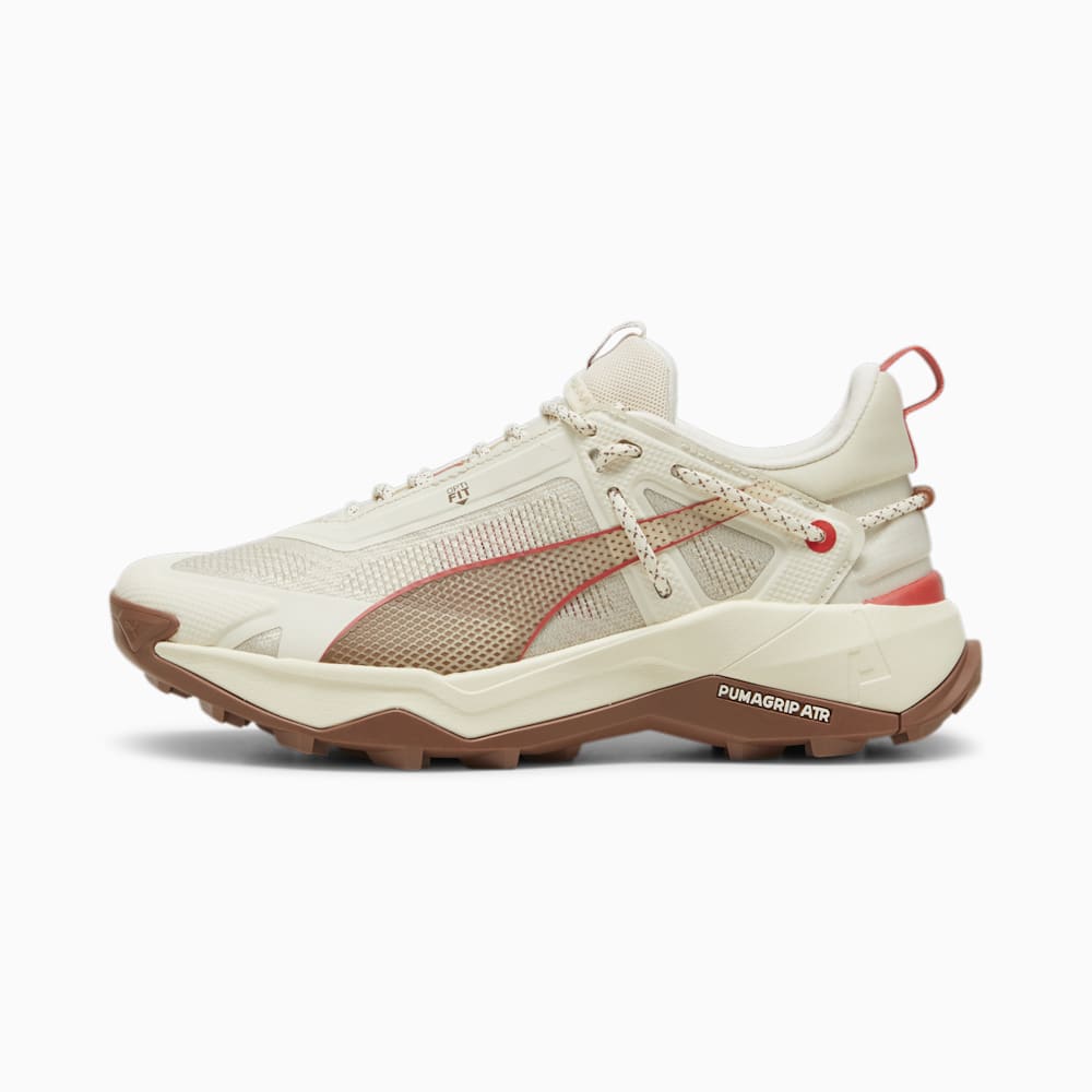 Puma SEASONS Explore NITRO? Hiking Shoes - Sugared Almond-Brown Mushroom-Active Red