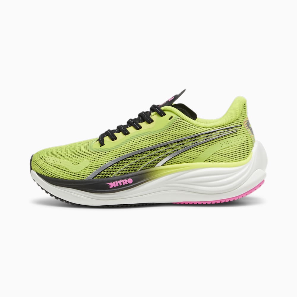 Puma Velocity NITRO? 3 Psychedelic Rush Running Shoes - Lime Pow-Black-Poison Pink