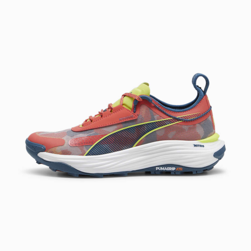 Puma SEASONS Voyage NITRO? 3 Running Shoes - Active Red-Ocean Tropic-Lime Pow