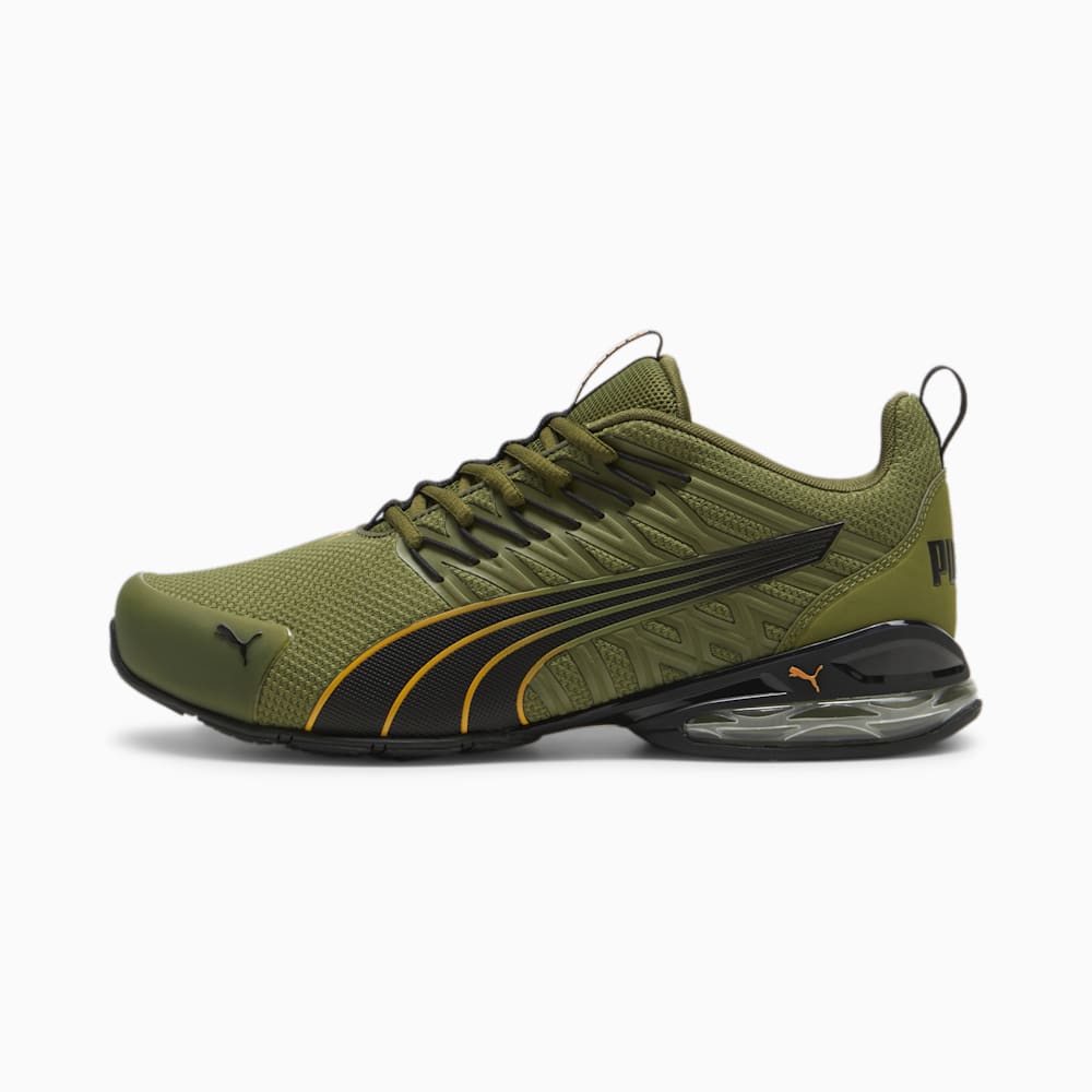 Puma Voltaic Evo Running Shoe - Olive Green-Black-Clementine