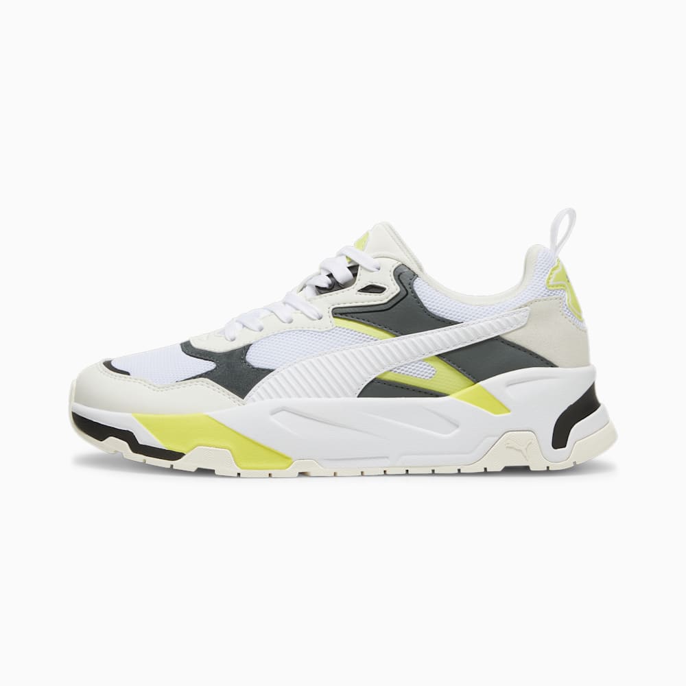 Puma Trinity Sneakers - Warm White-White-Mineral Gray-Lime Sheen