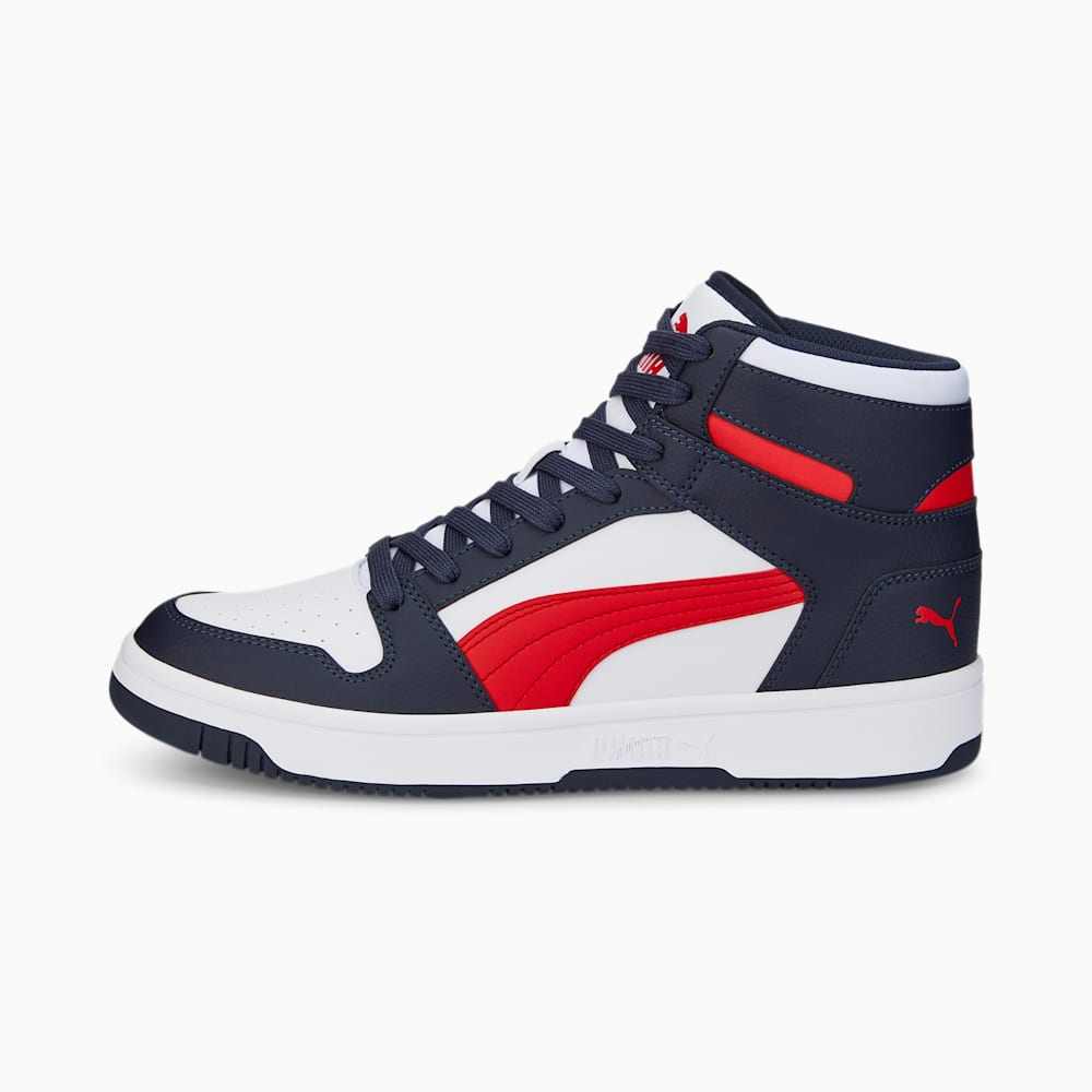 Puma Rebound LayUp Sneakers - Parisian Night-High Risk Red-White