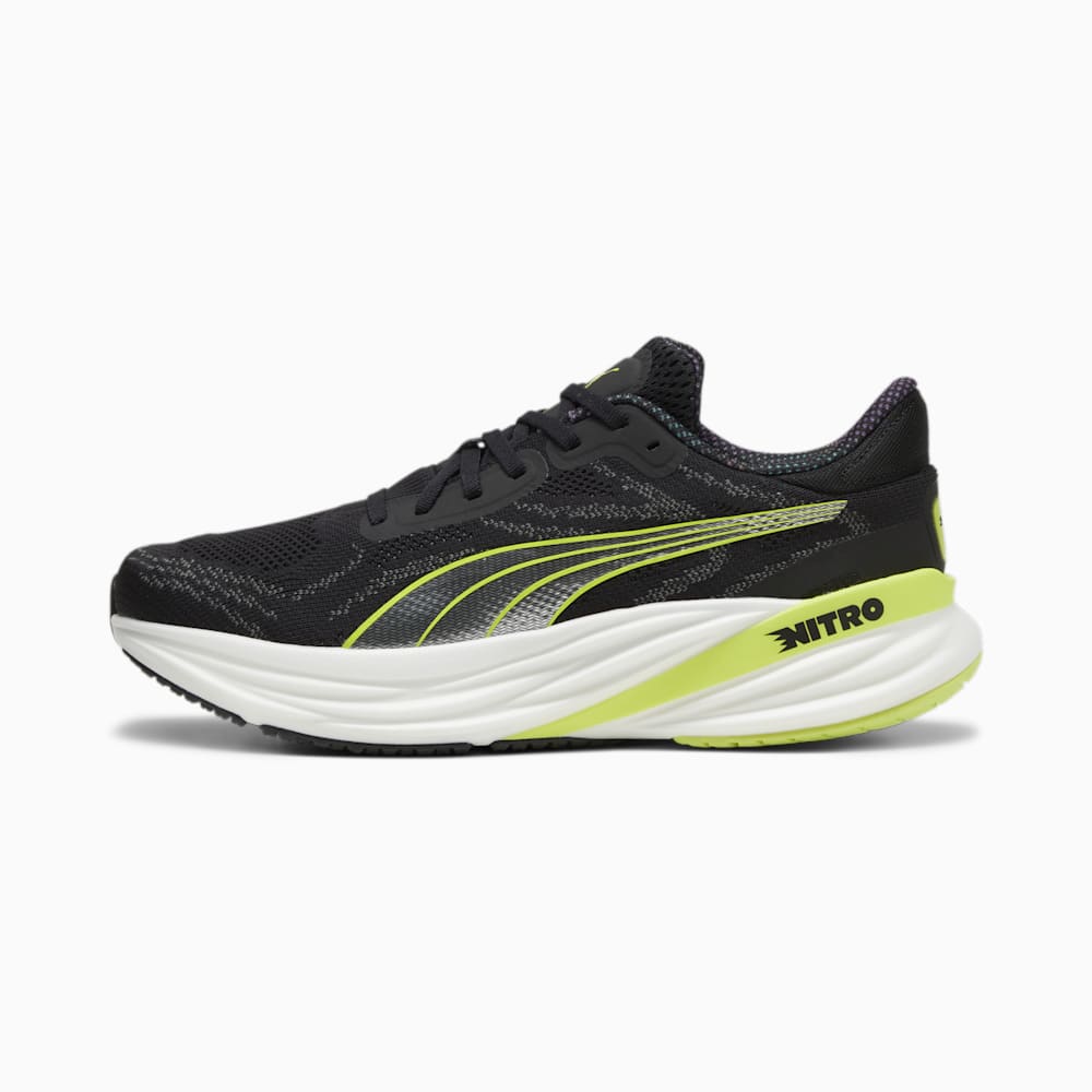 Puma Magnify NITRO? 2 Running Shoes - Black-Lime Pow